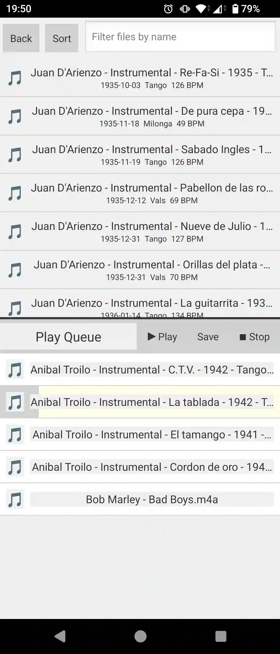File Browser and Play Queue